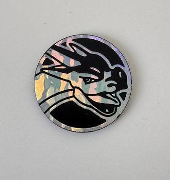 Jeton coin Pokemon silver Dracaufeu charizard