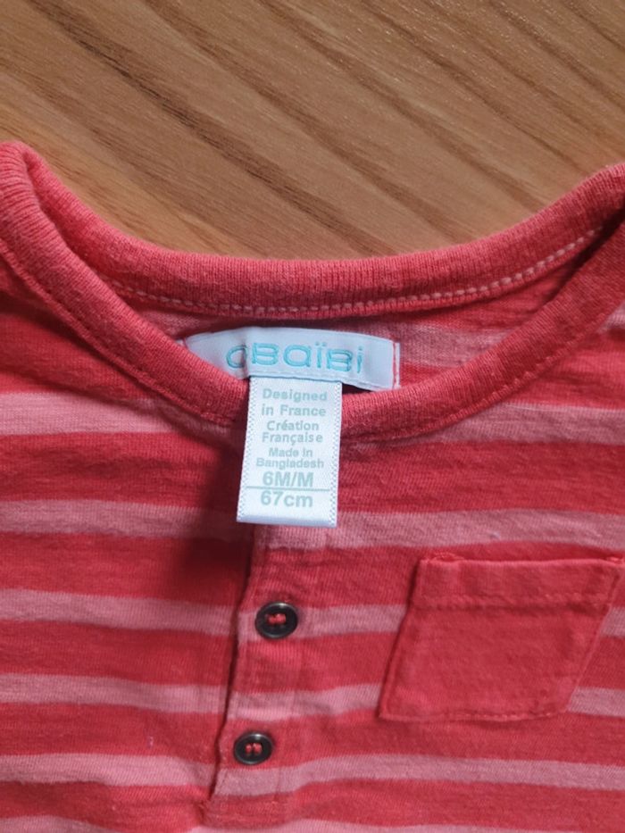 tee shirt okaidi 6 mois - photo numéro 2