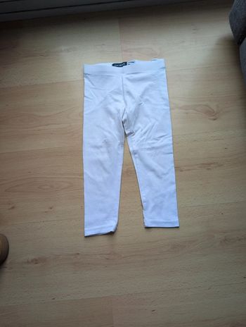Legging tricot uni blanc fille Okaidi 3 ans