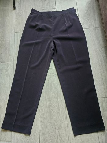 Pantalon droit violet taille 44 – style tailleur