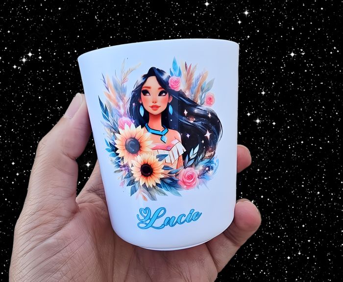 verre gobelet enfant incassable pocahontas