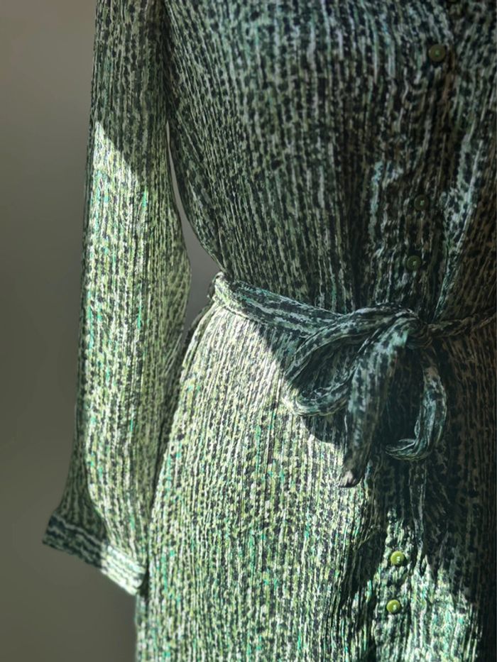 Robe midi imprimée vert taille 38 - Vero Moda - photo numéro 4