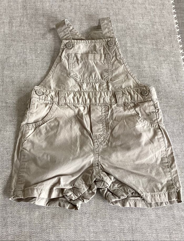 Salopette short 6 mois