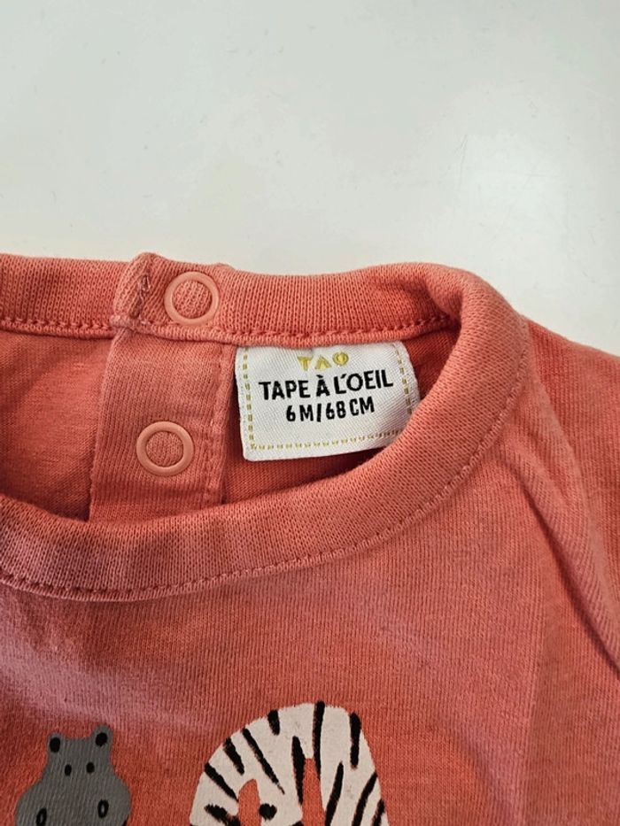 Tee-shirt animaux - tape à l'œil - 6 mois/67 cm - photo numéro 2