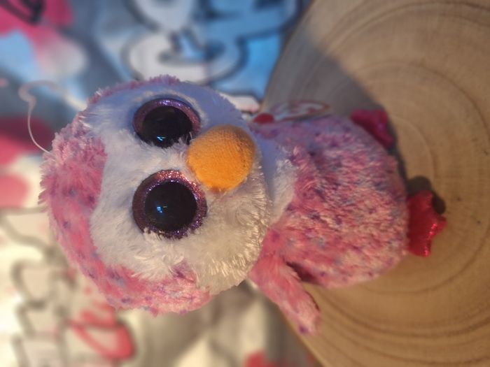 Peluche de collection Ty Beanie Boos Glider Pink Penguin pingouin nwt - photo numéro 3