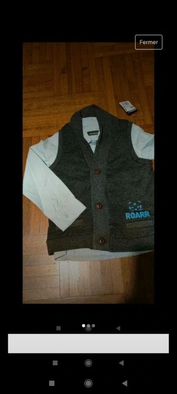 Chemise + gilet sans manches 3 ans