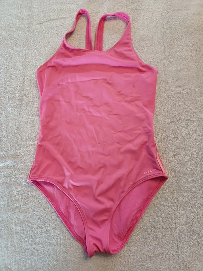 Maillot de bain rose Nabaiji 12-13 ans (réf perso G-P9)(familleac72)