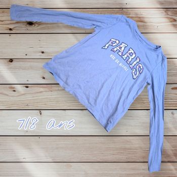 💎 T-shirt manches longues Primark – 7/8 ans – Super état 💎