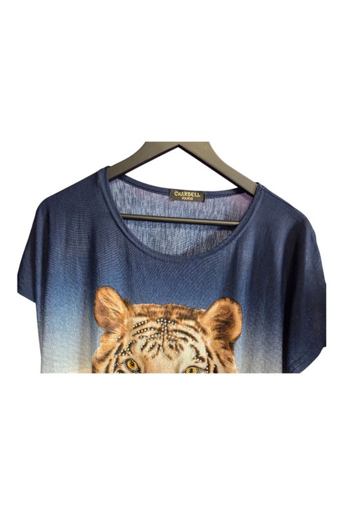 Long Tee-shirt mignon fluide Charbell T46 - photo numéro 2