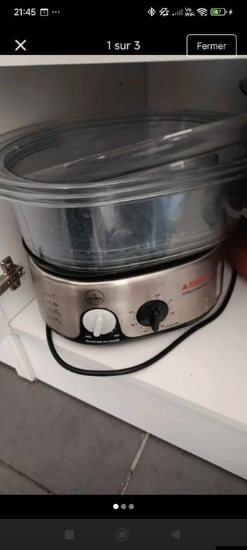 Appareil cuisson vapeur 