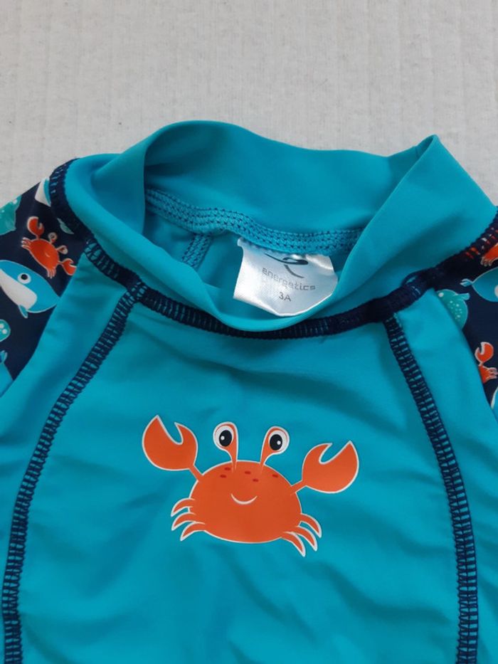 Tee shirt de bain crabe Energetics 3 ans - photo numéro 3