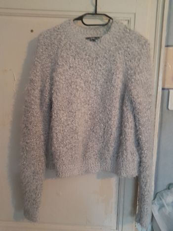 Pull en maille gris chiné, marque FB sister, taille XS