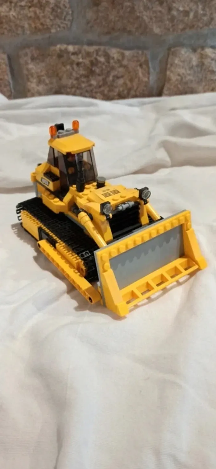 Engin véhicule bulldozer lego