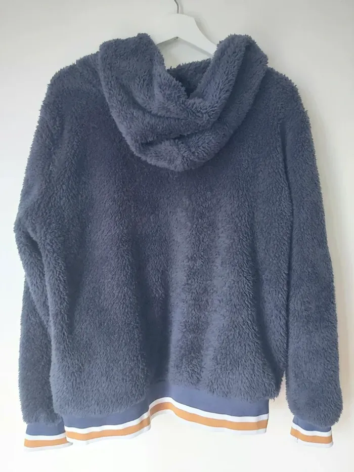 Blouson bleu marine tout doux - photo numéro 2