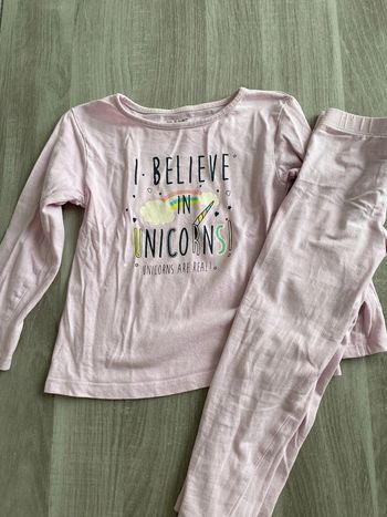 Pyjama coton 2 pièces rose licorne verbaudet