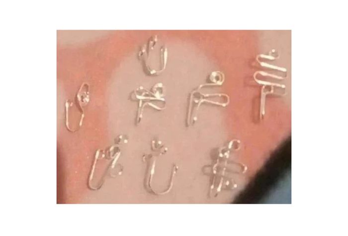 lot de 8 piercing nez pas besoin de trou - photo numéro 2