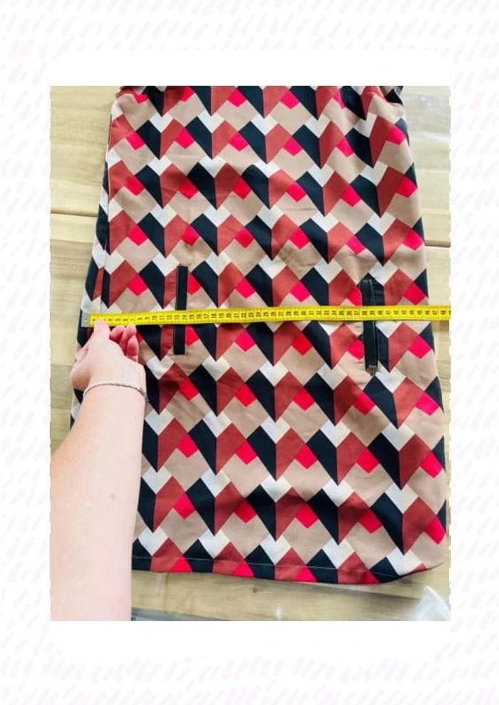 Robe fluide chipie taille 34 à motif géométrique - photo numéro 16
