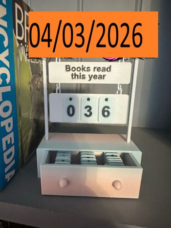 Compteur de livres “Books read this year” 