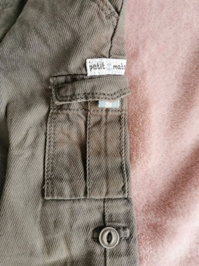 Pantalon à poches kaki mes petits cailloux 12 mois - photo numéro 6