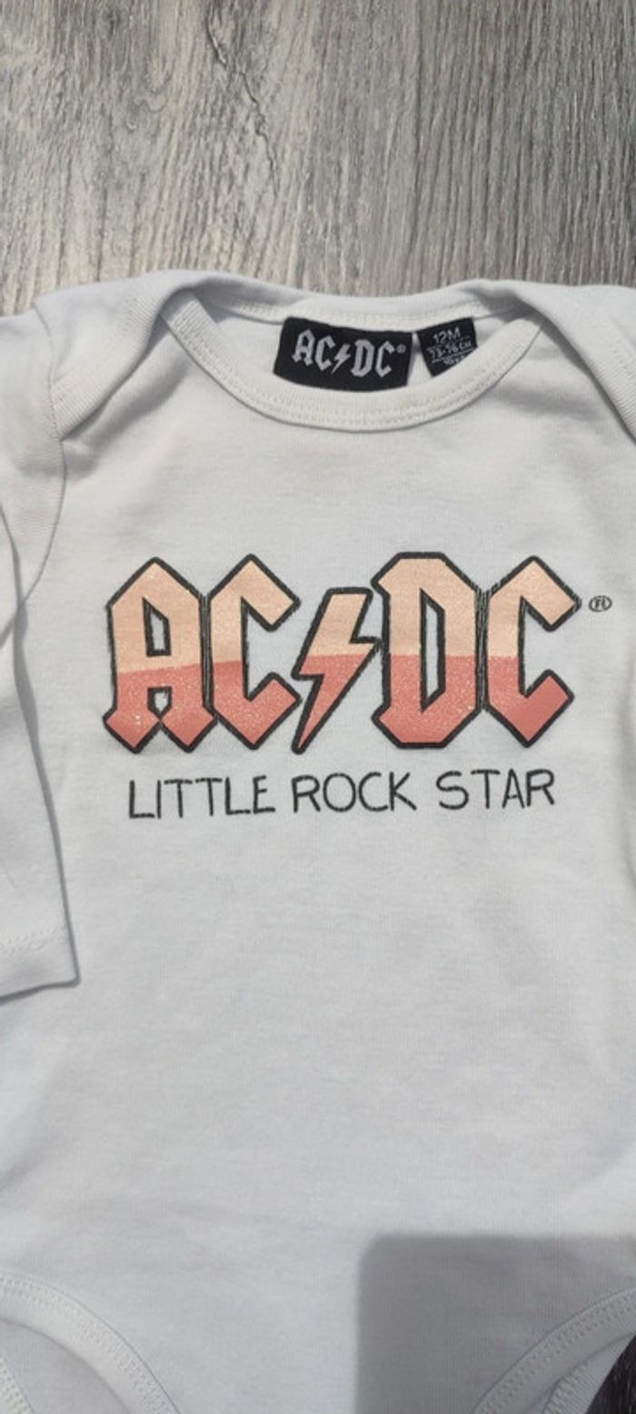 Body manches longues ACDC 12M - photo numéro 2