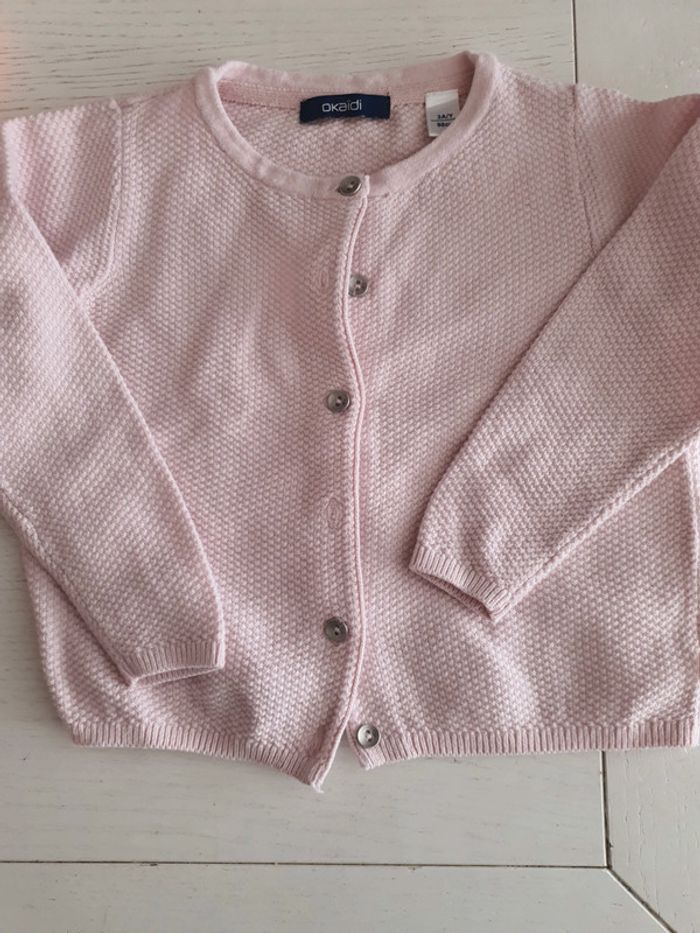 Gilet leger rose obaibi 3 ans