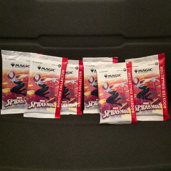Lot de 6 Boosters Collector Spider-Man Magic The Gathering Français