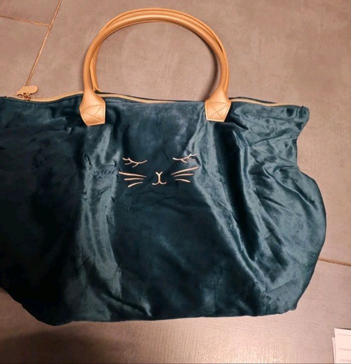 Sac chat velour