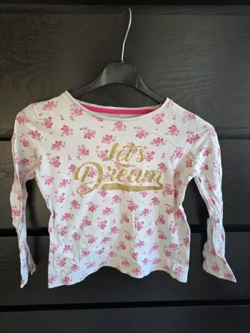 Tee-shirt blanc fleur Primark