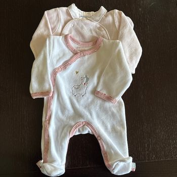 Lot de 2 pyjamas naissance