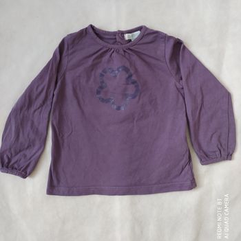 T-shirt manches longues Obaïbi imprimé fleur