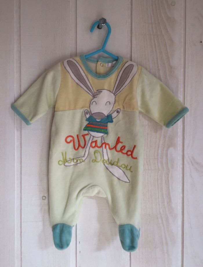 Pyjama velours - Kitchoun - 1m