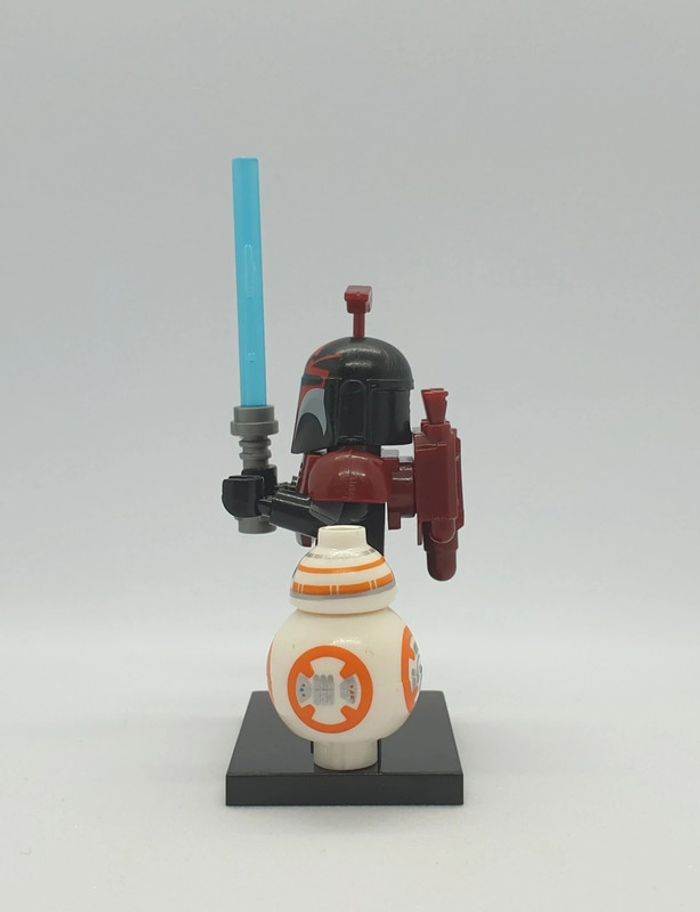 🌠 Figurine Star Wars The Clone Wars - Obi-Wan Kenobi Armure Mandalorienne avec BB-8 - (Style Lego) 🌠 - photo numéro 4