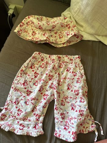 Pantalon et chapeau assorti 9/12m