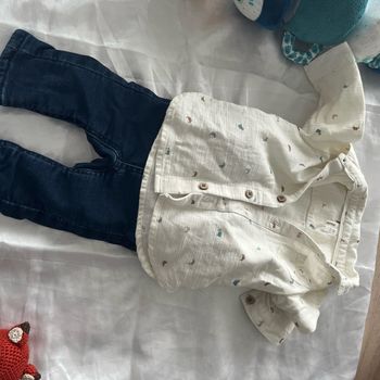 Ensemble jean chemise orchestra 3 mois