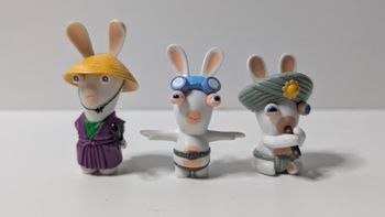 [Ubisoft] Lot de 3 mini figurines lapins crétin