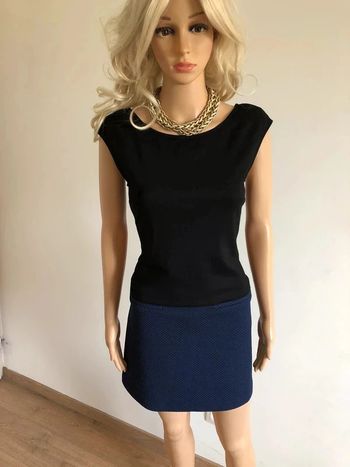 Robe noire et bleue marine sans manches Naf Naf taille S excellent état
