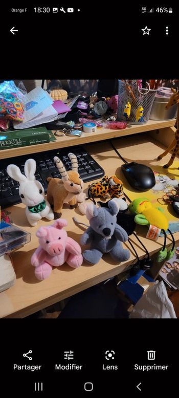 Lot peluches animaux