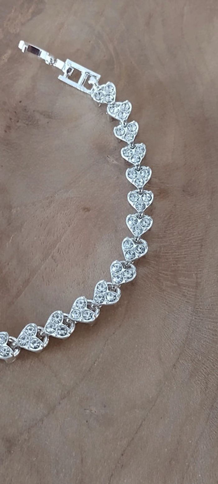 Bracelet coeur strass - photo numéro 5