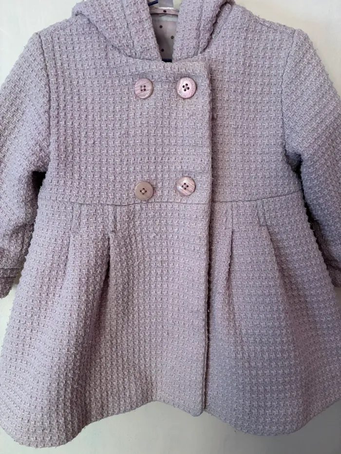 Jolie manteau à capuche automne/hiver, 3 ans, Vertbaudet. - photo numéro 4
