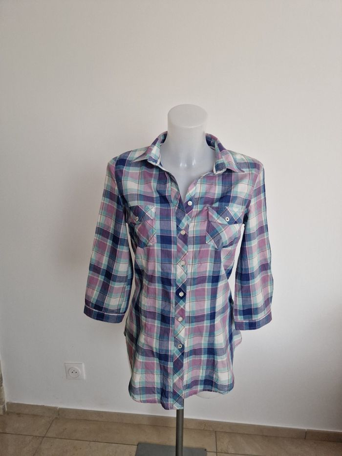 Chemise ton bleu, violet Pimkie - photo numéro 5