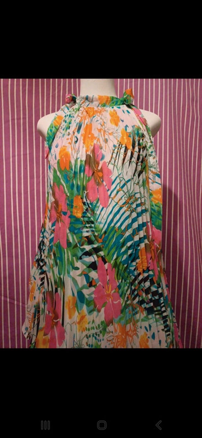 🌈Robes asymétrique Plissé évasée - photo numéro 3