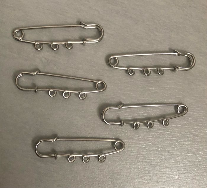Lot de 5 broches à customiser