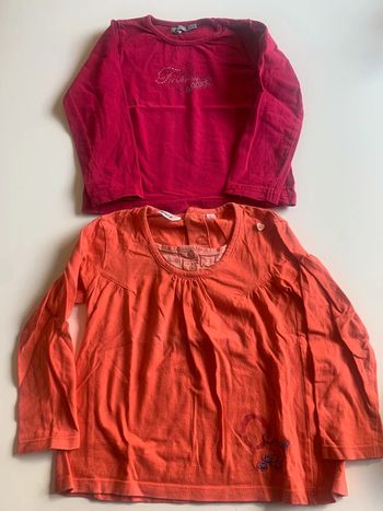 Lot 2 tee-shirts manches longues