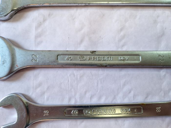 Lot de 4 clé plate Facom ( 17 , 18 , 22 , 24 ) - photo numéro 4