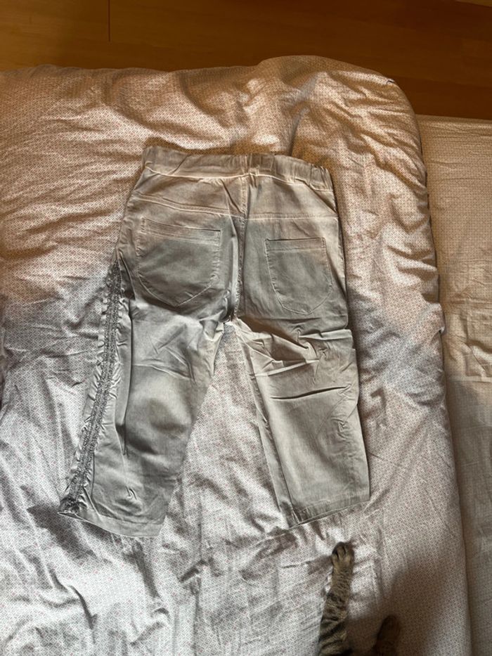 Pantacourt, gris clair