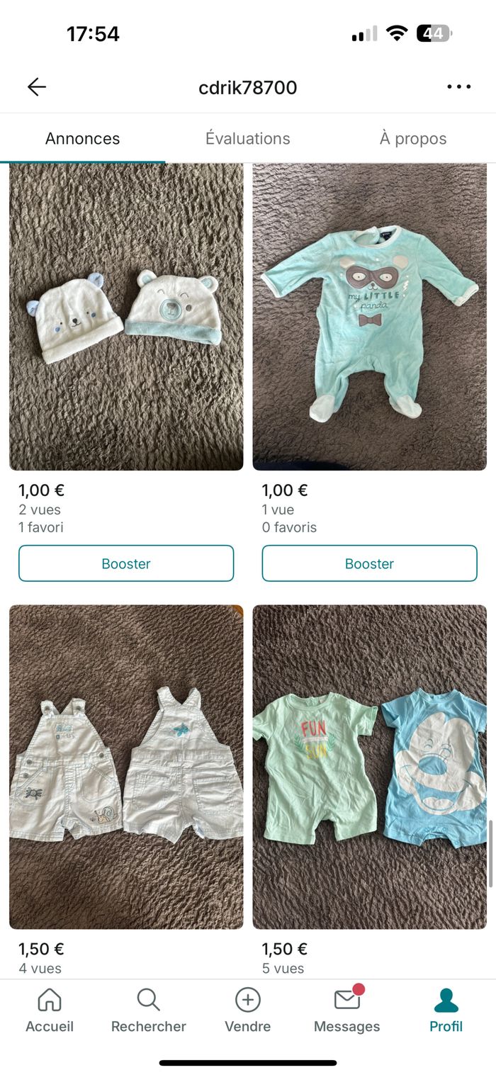 Plusieurs vêtements taille naissance / 1 mois - photo numéro 9