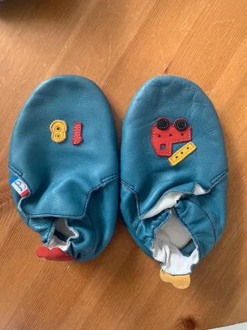 Chaussons en cuir