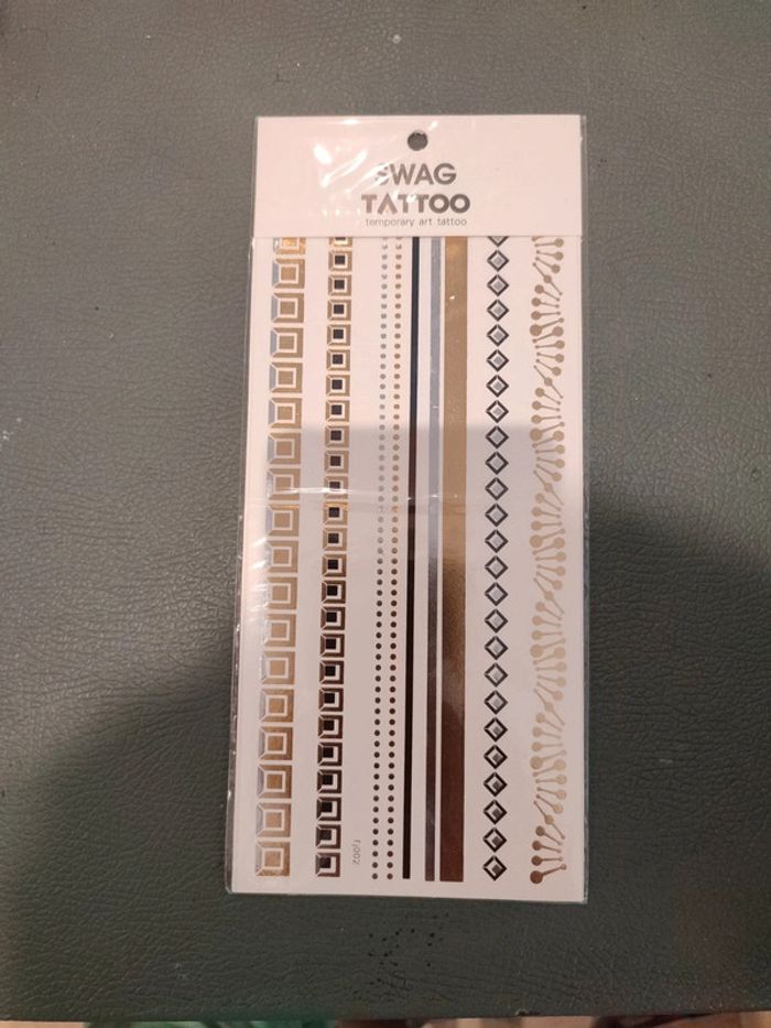 Plaquette de tatouage temporaire