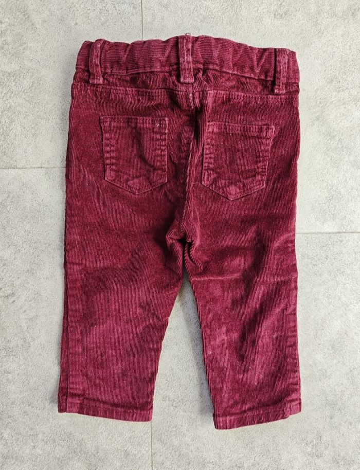 9 mois - pantalon velours côtelé fille  (Tex Baby) - photo numéro 2