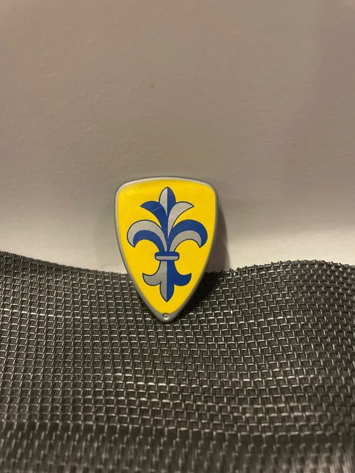 Playmobil bouclier jaune fleur de lys 4911 chevalier  moyen âge château citadelle forteresse